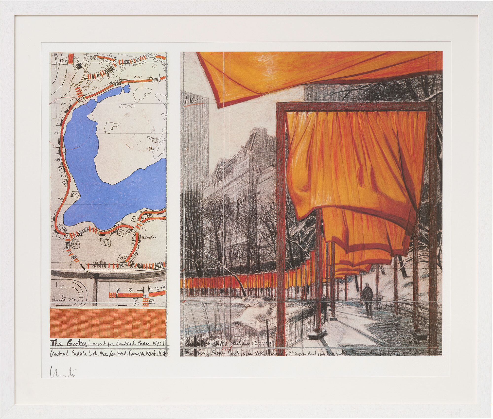 Bild "The Gates,  Project for Central Park, New York City, XXIII" (2004) de Christo & Jeanne-Claude