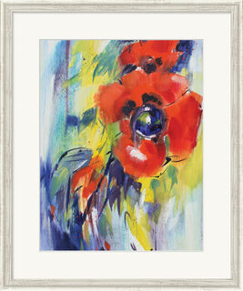 Picture "Morning Poppy", framed