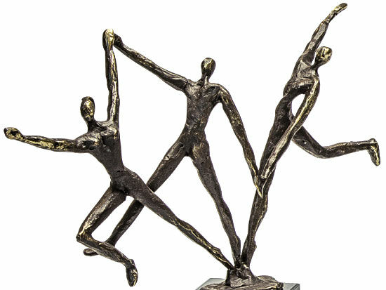 Skulptur "Dynamisches Team" von Gerard