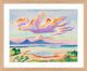Schilderij "De wolk, Chiemsee" (1947), natuurlijke ingelijste versie van Max Pechstein