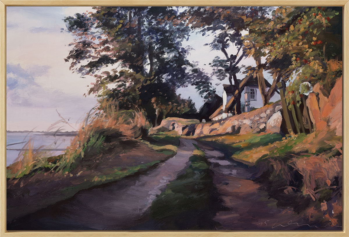 Bild "Morning on the Mudflats" (2015) (Original / Unik förlaga), inramad av Susanne Wind