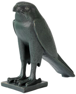 Sculpture "Horus Falcon", version en bronze artificiel