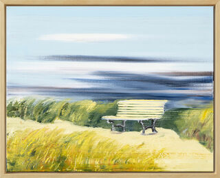 Picture "Grasses Whisper in the Wind" (2022) (Original / Unique piece), framed