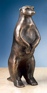 Skulptur "Erdmännchen I" (Höhe 20 cm), Bronze