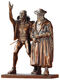 Skulpturengruppe "Faust und Mephisto", Reduktion in Kunstbronze von Mathieu Molitor