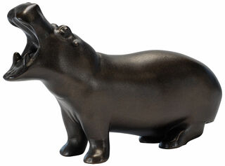 Skulptur "Hippopotamus", Kunstguss von Francois Pompon