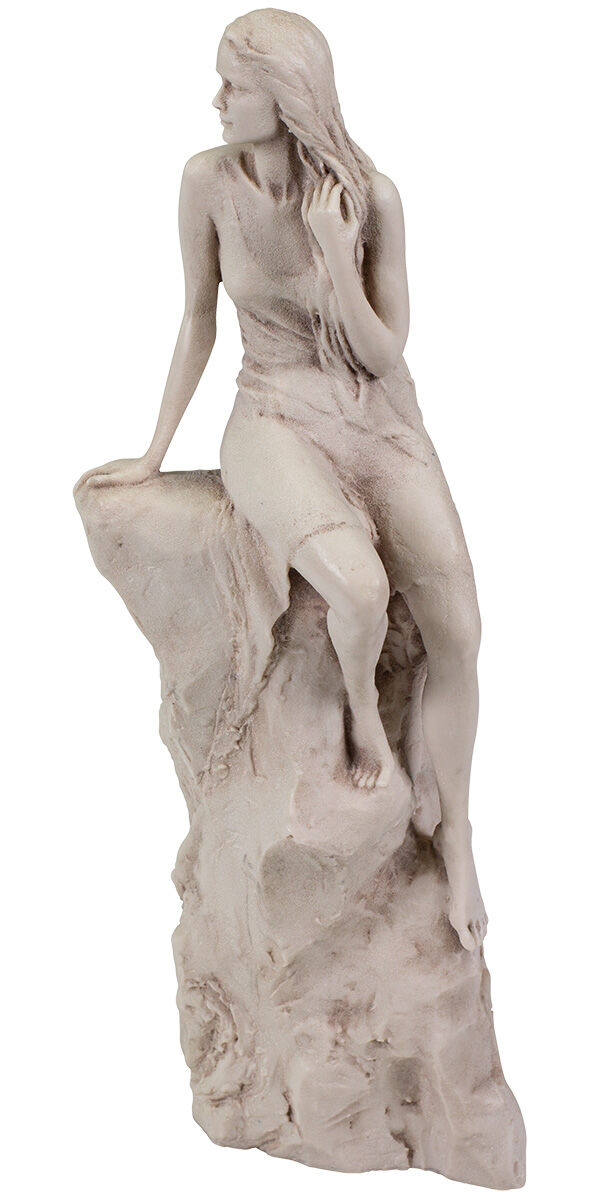 Skulptur "Loreley" (2023), Reduktion in Kunstmarmor von Valerie Otte