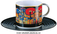 (895D) Künstlertasse "Achtung Gras"