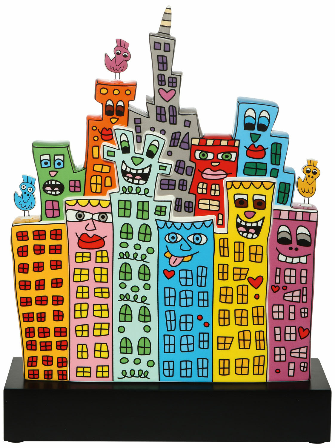 Porcelain object "Summer in the City" by James Rizzi