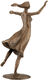 Skulptur "Ungdom", version bronze brun af Gerhard Brandes