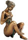 Scultura "Schizzo di bagno", bronzo di Erwin A. Schinzel
