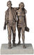 Scultura "Vita moderna" (2021), bronzo di Leo Wirth