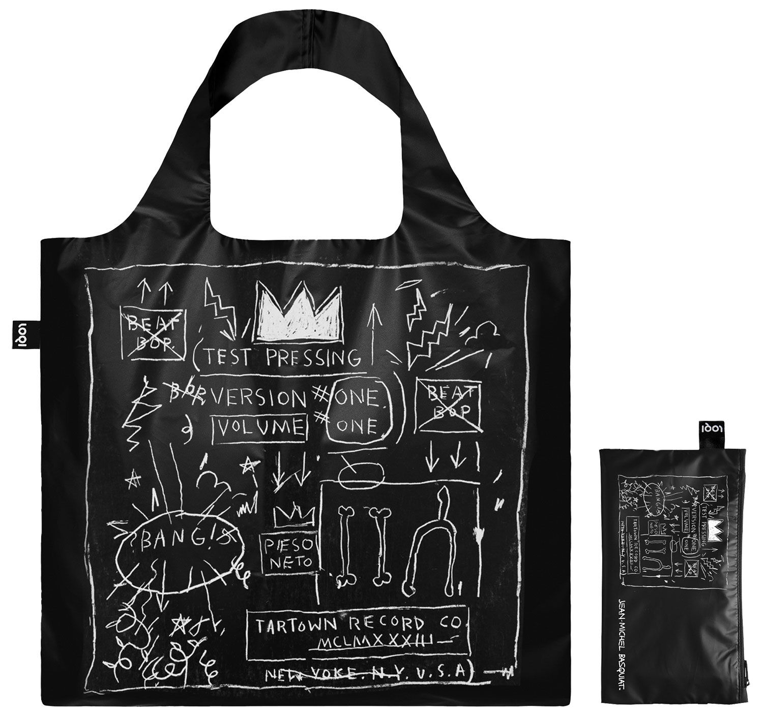Tote bag "Crown Black" by Jean-Michel Basquiat