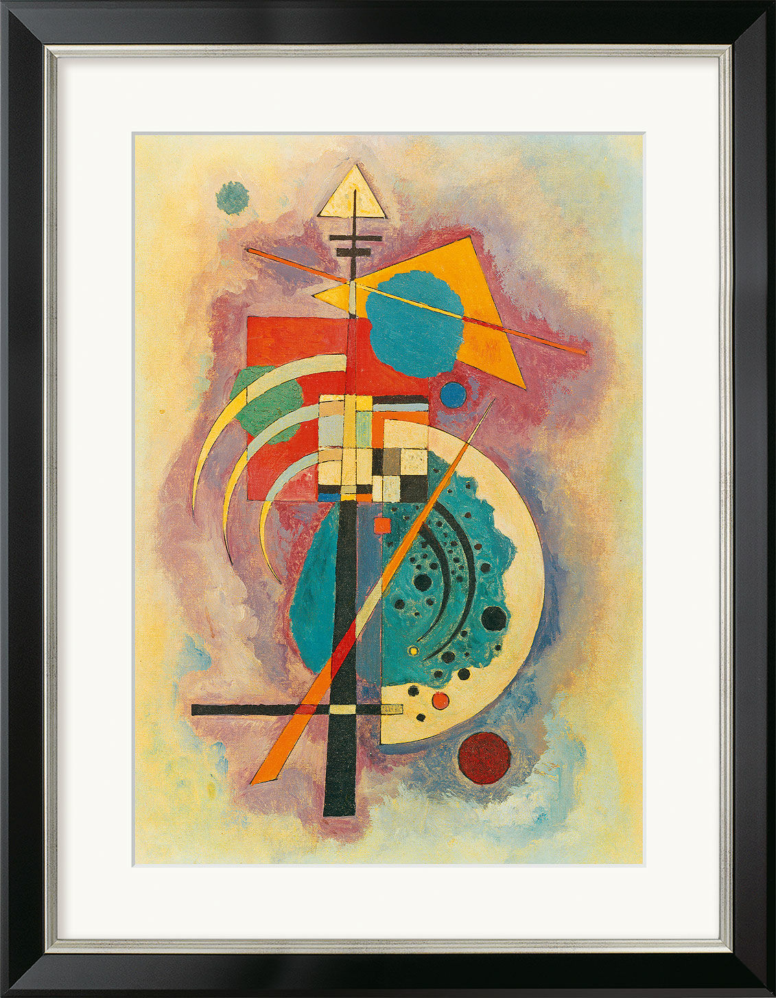 Picture "Hommage à Grohmann" (1926), framed by Wassily Kandinsky