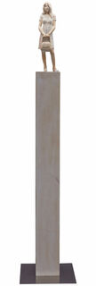 Sculpture "Ulla" (2022) (Original / Unique piece), wood on stele