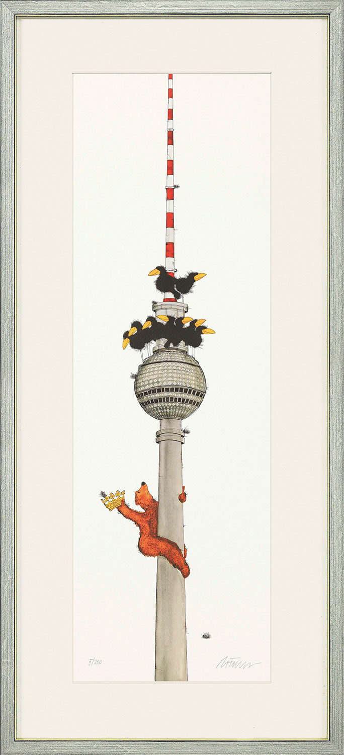 Bild "Berlin" (2018), gerahmt von Michael Ferner