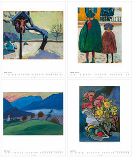 Artist calendar 2023 by Gabriele Münter
