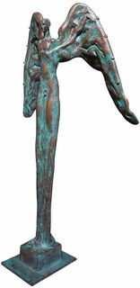Skulptur "Engel", Bronze von Manfred Reinhart