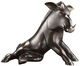 Skulptur "Eber", Bronze von Evert den Hartog