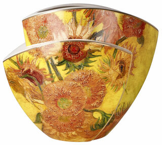 Porzellanvase "Sonnenblumen" mit Golddekor von Vincent van Gogh