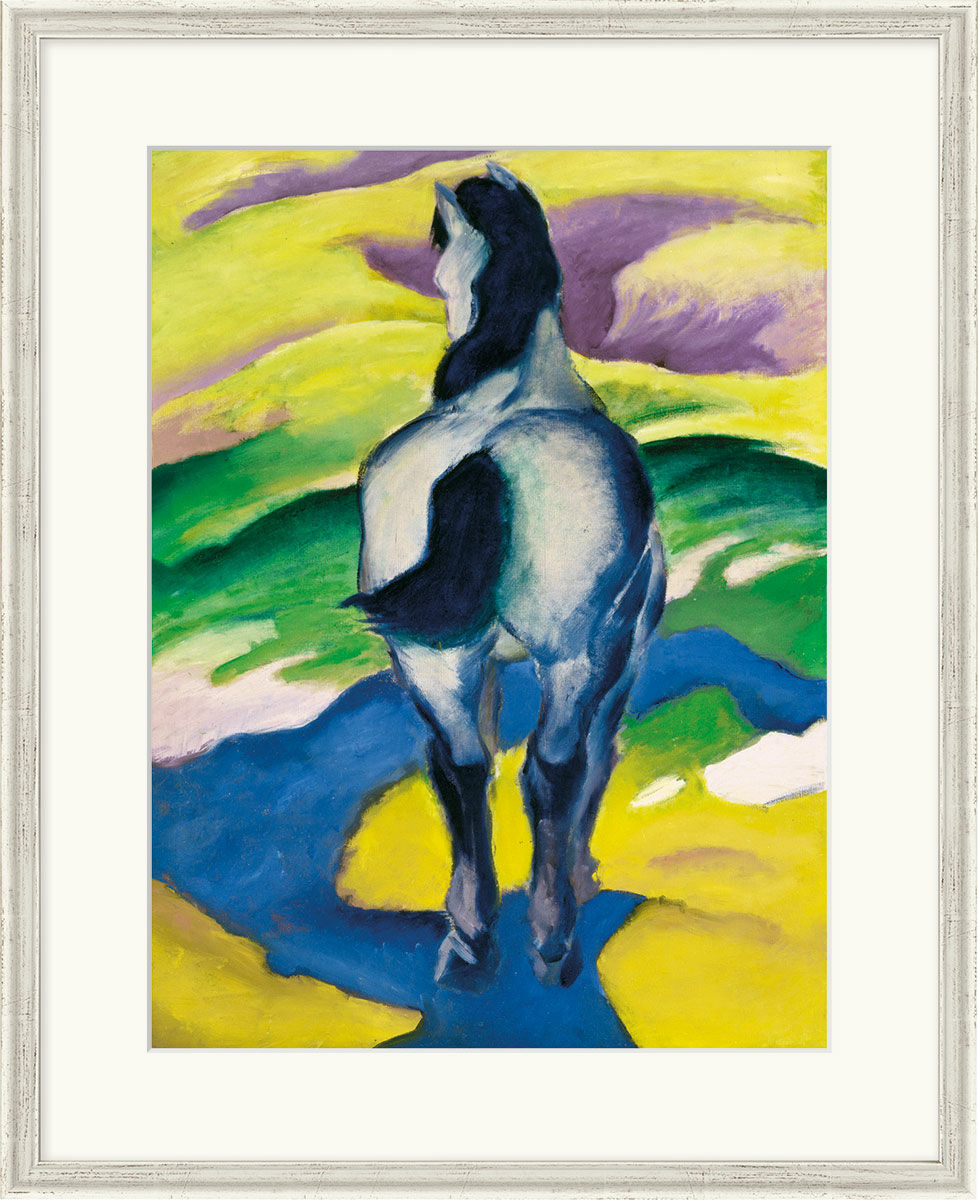 Beeld "Blue Horse II" (1911), ingelijst von Franz Marc