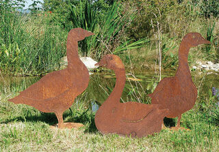 Garden stake "Geese"