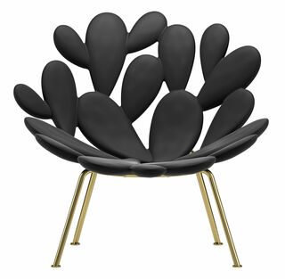 Designer chair "Filicudi Black" (indoor and outdoor) - Design Marcantonio