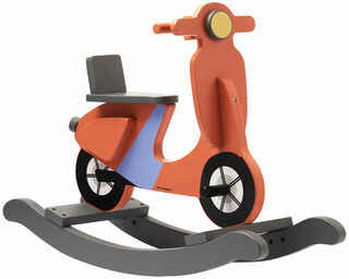 "Rocking Scooter Rust Red" (for children aged 18 months and older) by Kid's Concept