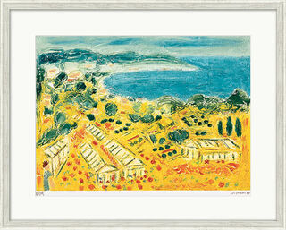 Picture "Blossom on the Mediterranean", framed
