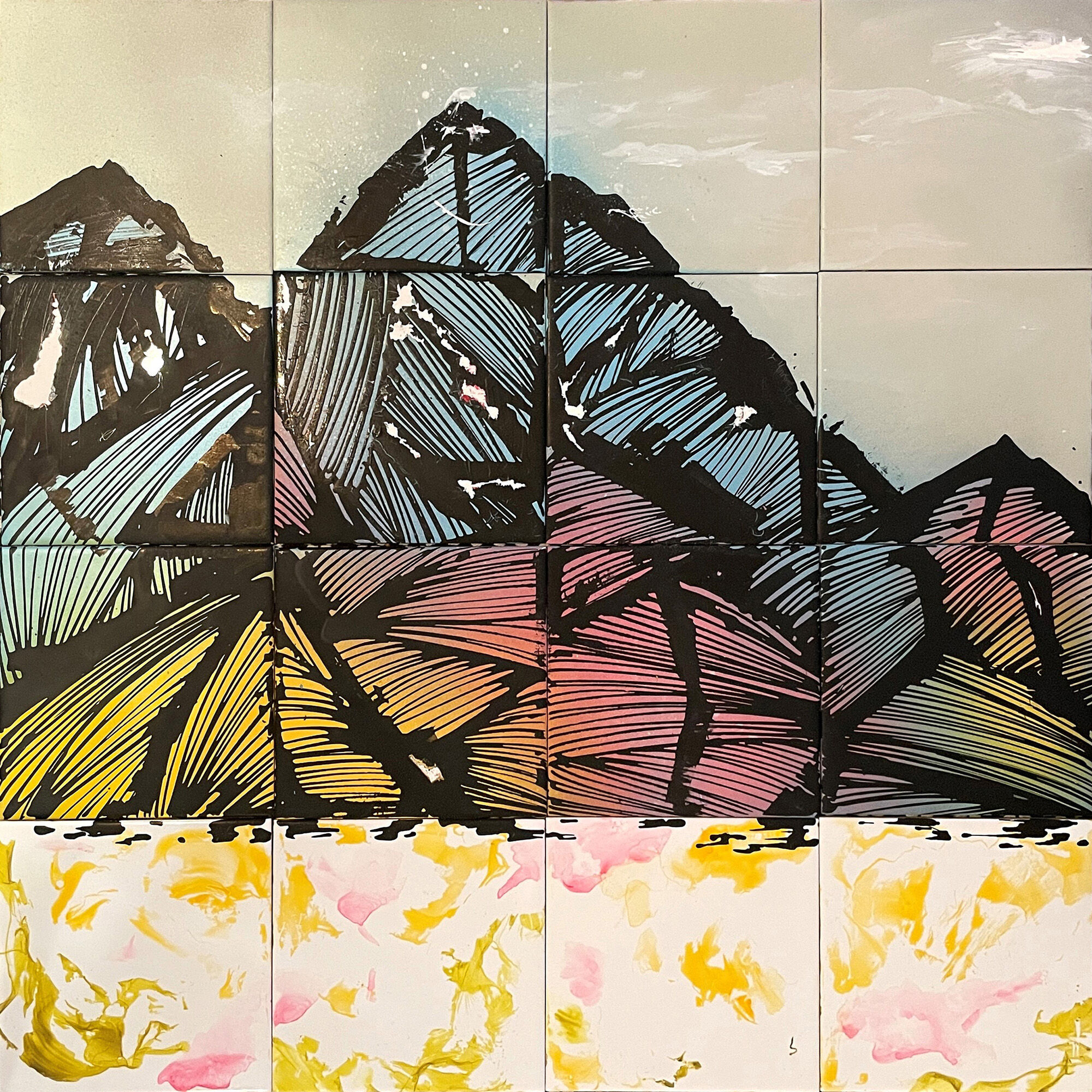 Quadro "Aloha Mountain II" (2025) (Pezzo unico) di Zyko78