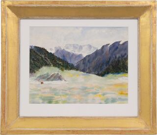 Bild "Berglandschaft" (um 1920) (Unikat)