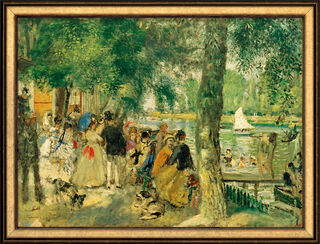 Picture "Bathers in the Seine" (1869), framed