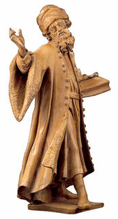 Sculpture "Damian", cast with wood finish by Mathias Obermayr