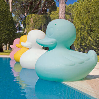 Snoerloze LED designlamp "Duck Lamp Yellow S" (binnen en buiten), dimbaar