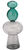 Glasvase "Curiosa (Turm)" im Retro-Design