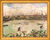 Cuadro "Día del Emperador en Hamburgo, Alster" (1911), enmarcado
