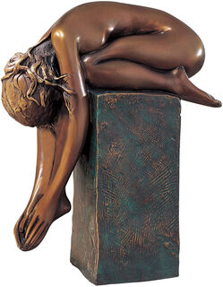 Skulptur "La Spina" (1999), Bronze auf Sockel von Bruno Bruni