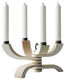 4-arm candle holder "Nordic Light" (flexible, without candles), white version by Design House Stockholm
