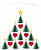 Flensted Mobilés: Decken-Mobile "Weihnachtsbäume"