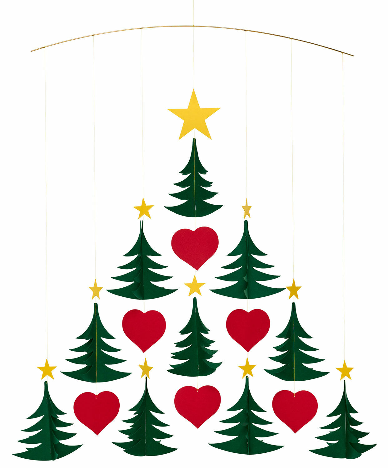 Plafondmobiel "Kerstbomen" von Flensted Mobilés