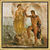 Wandmalerei aus Pompeji: Bild "Perseus und Andromeda", gerahmt