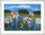 Tableau "Paysage de fleurs" (2001) (Original / Pièce unique), encadré