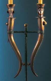 "Doppel-Leuchter", Bronze von Paul Wunderlich