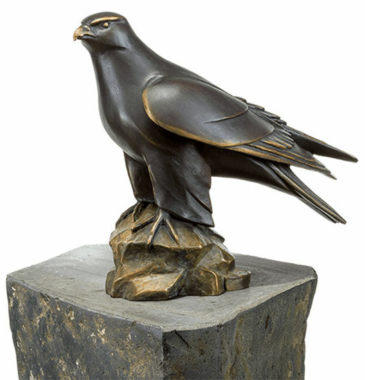 Sculpture de jardin "Male Gerfalke" (sans colonne), bronze