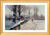 Cuadro "Paisaje invernal en Brøndbyvester" (1927), versión con marco dorado