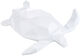 Figurine en porcelaine / objet mural "Tortue", version blanche de Andreas Franke