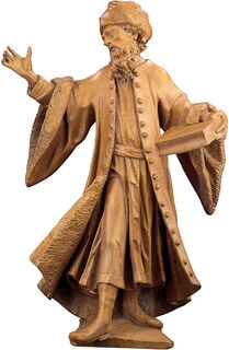 Sculpture "Damian", cast with wood finish