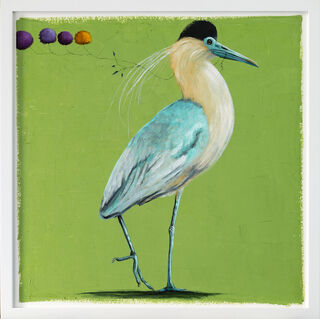 Picture "Series The Gift | Capped Heron" (2023) (Unique piece)