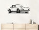 Wandbeeld „Porsche 911 Targa Black” (2022) van Jan M. Petersen