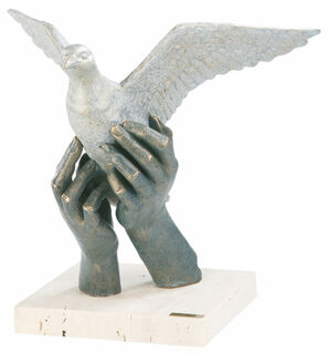 Skulptur "Allegorie des Friedens", Kunstguss Steinoptik